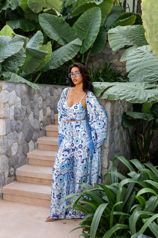 Azure Garden Bloom Set туніка з брюками