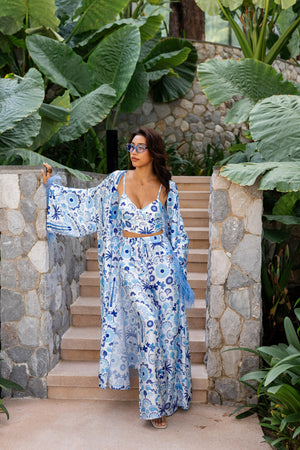 Azure Garden Bloom Set туніка з брюками