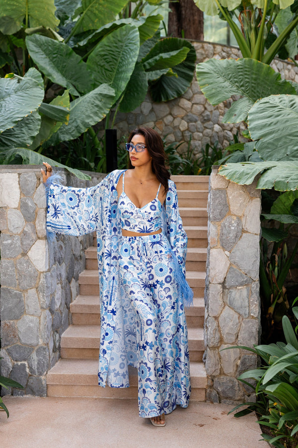 Azure Garden Bloom Set туніка з брюками