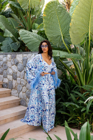 Azure Garden Bloom Set туніка з брюками
