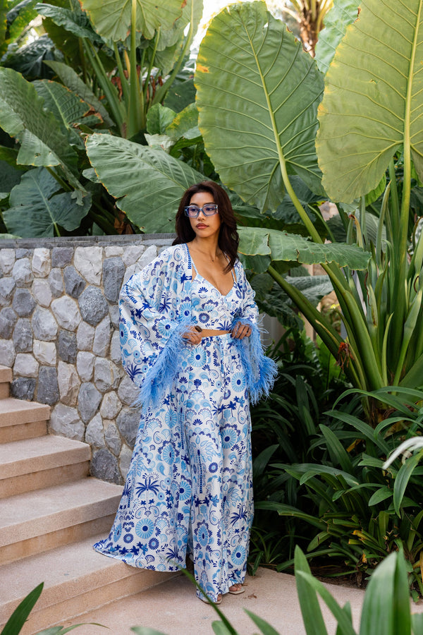 Azure Garden Bloom Set туніка з брюками