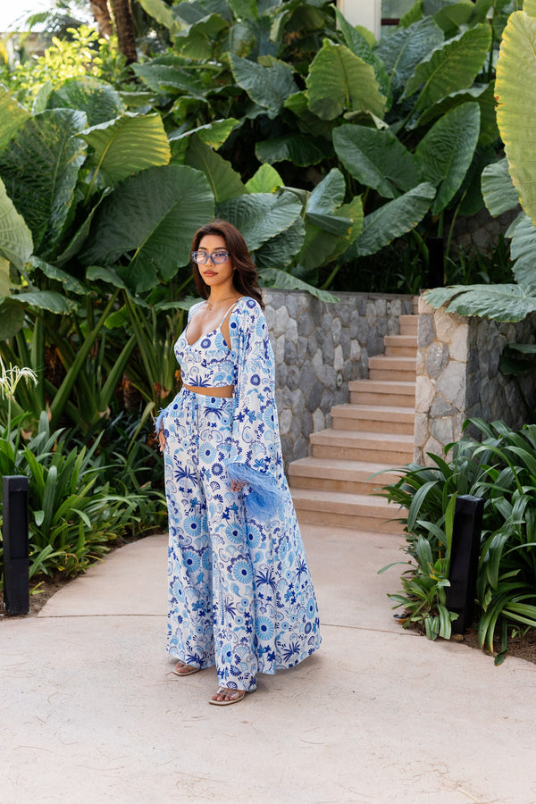 Azure Garden Bloom Set туніка з брюками