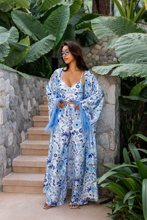Azure Garden Bloom Set туніка з брюками