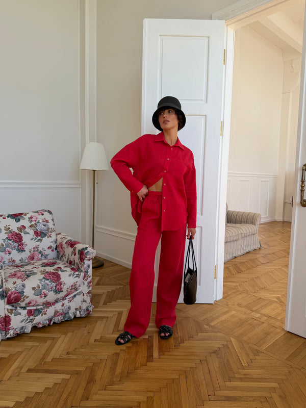 Pure 100% Linen Set з брюками