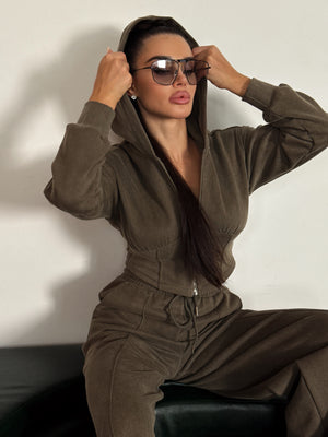 Костюм Corset Flis з ефектом вареноі тканини