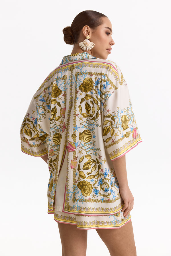 Костюм Gold Bloom з шортами та сорочкою