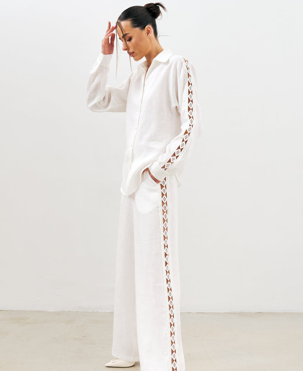 Milk 100% Linen Set