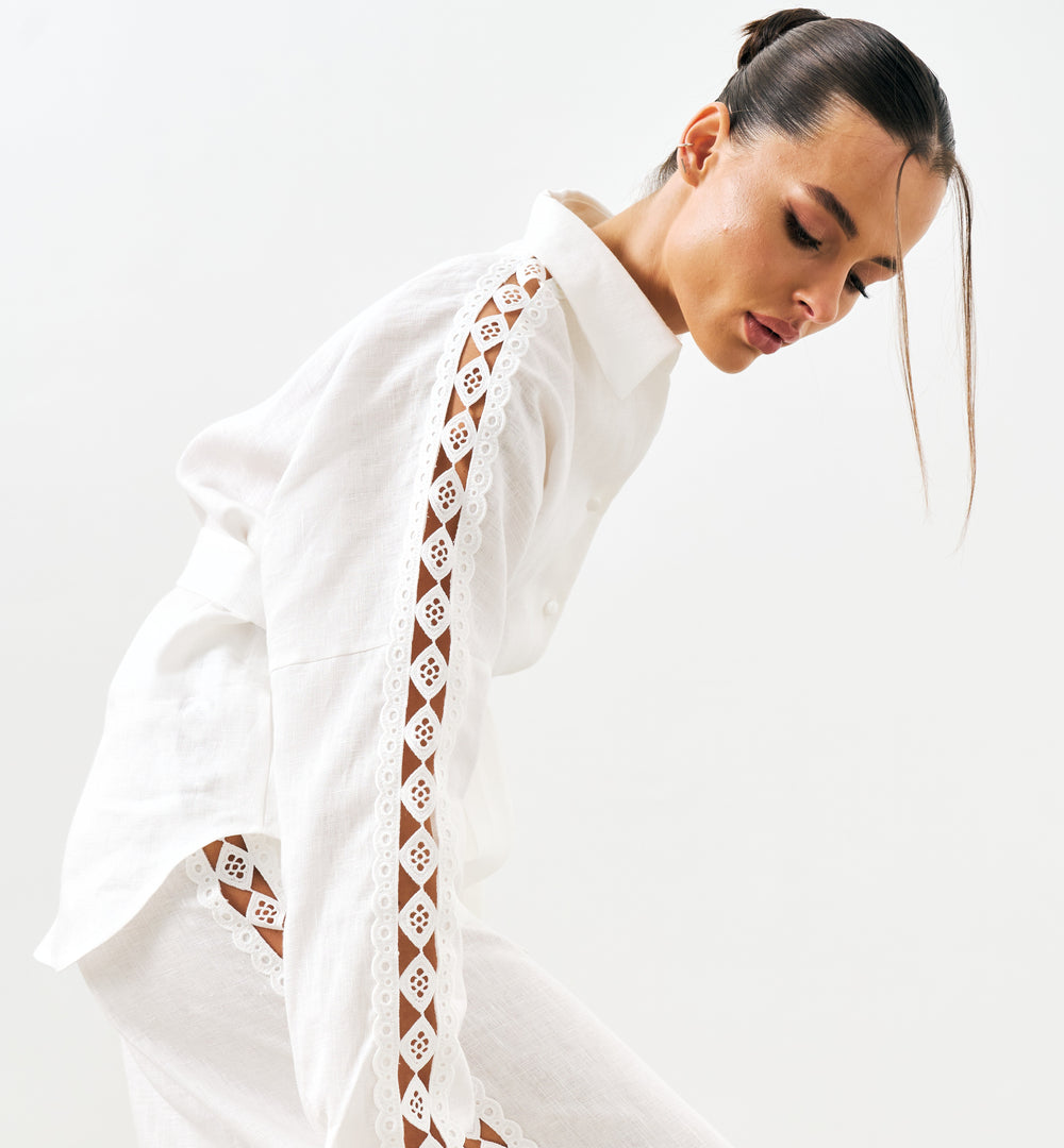 Milk 100% Linen Set