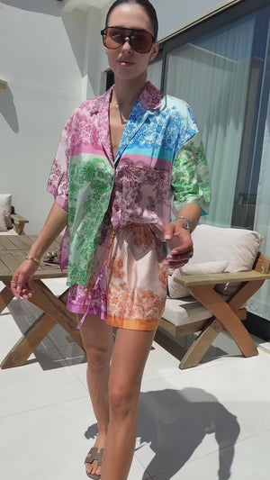 Костюм MULTI-COLORED SHAWL з шортами